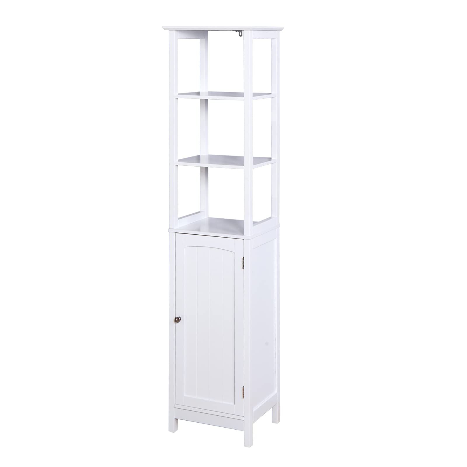 Lazyspace Living Room Floor Cabinet with Door & 3 Drawers - Bathroom Storage Organizer for Bedroom, Closet, and Home Office | Space-Saving Furniture for Small Spaces