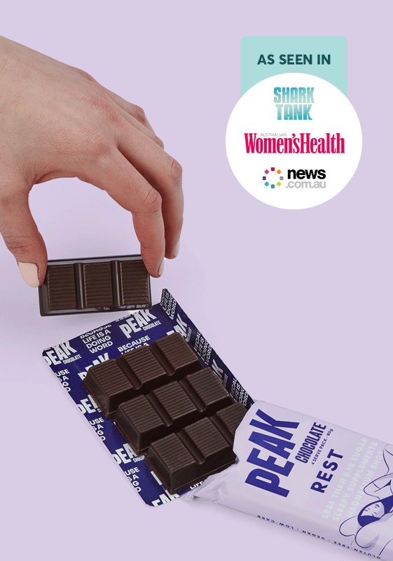 Peak Rest (OG) Chocolate - Premium Dark Chocolate for Relaxation & Sleep Support - Perfect for Nighttime, Stress Relief & Healthy Indulgence
