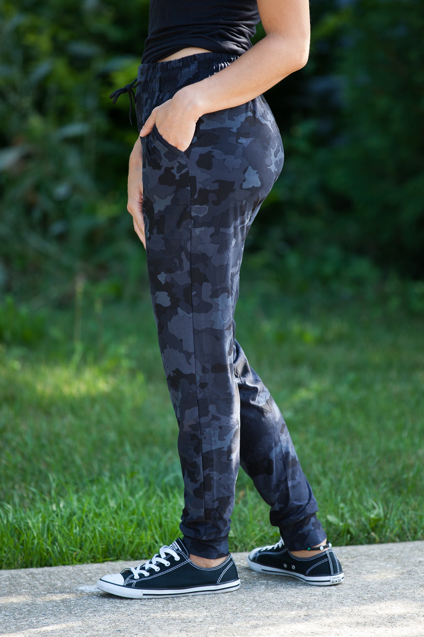Midnight Camo Joggers for Men - Comfortable Camouflage Print Sweatpants for Running, Gym & Lounge Wear