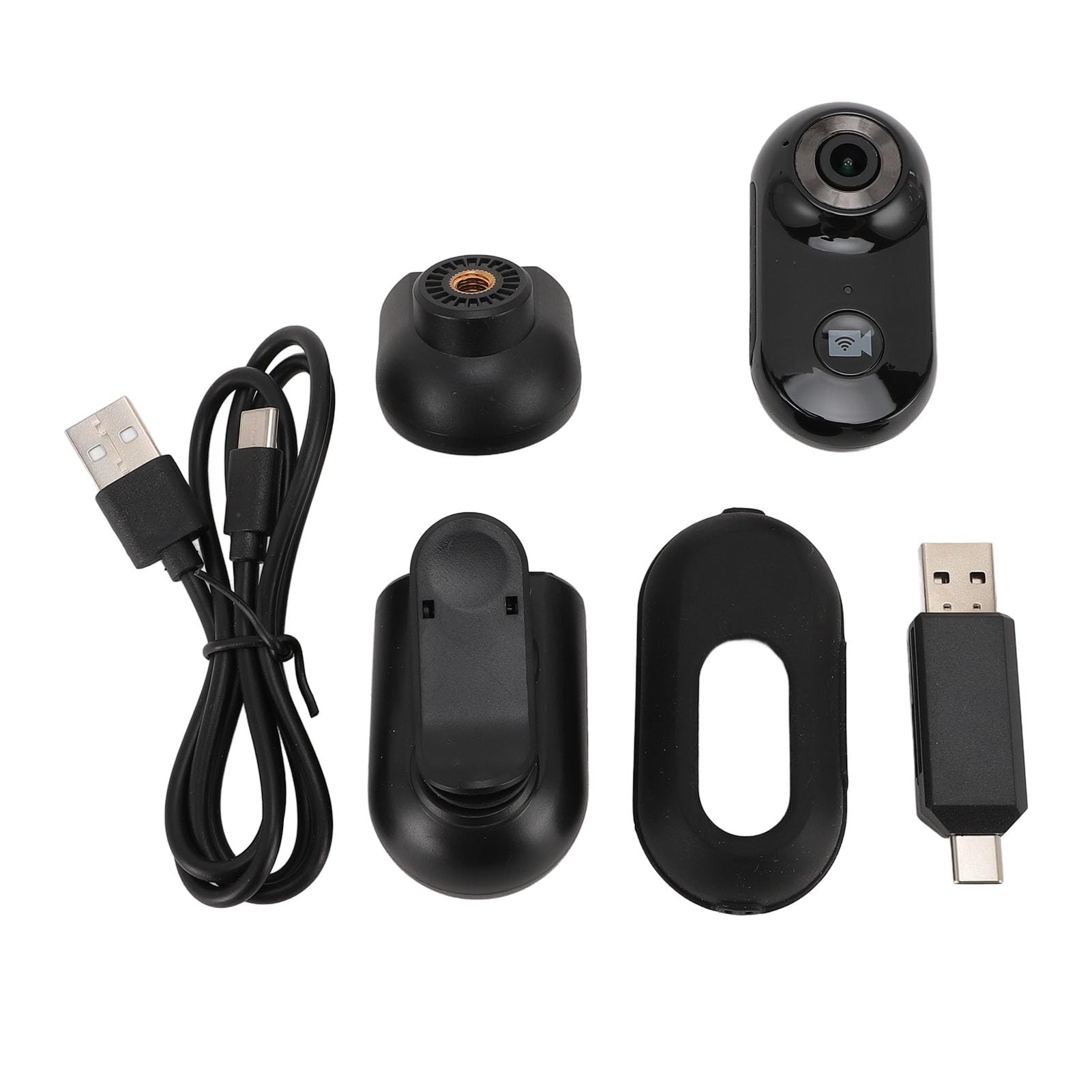 ASHATA 1080P Mini Magnetic Thumb Action Camera - Wearable Body Camera with App Remote Control for Outdoor Adventures, Pet Recording & Daily Vlogging | Perfect for Hiking, Travel Vlogs, Pet Monitoring and Hands-Free Recording