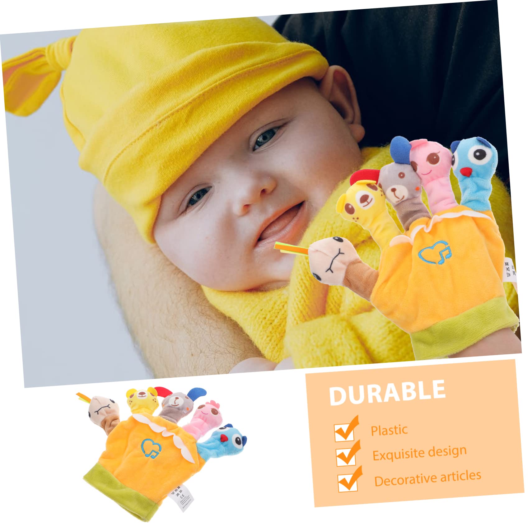 WHAMVOX Finger Puppets - Cartoon Frog Hand Puppets, Educational Brain Toys for Kids, Baby & Toddler Finger Puppet Set (Cotton Material) - Perfect for Storytelling, Role Play & Early Learning Activities