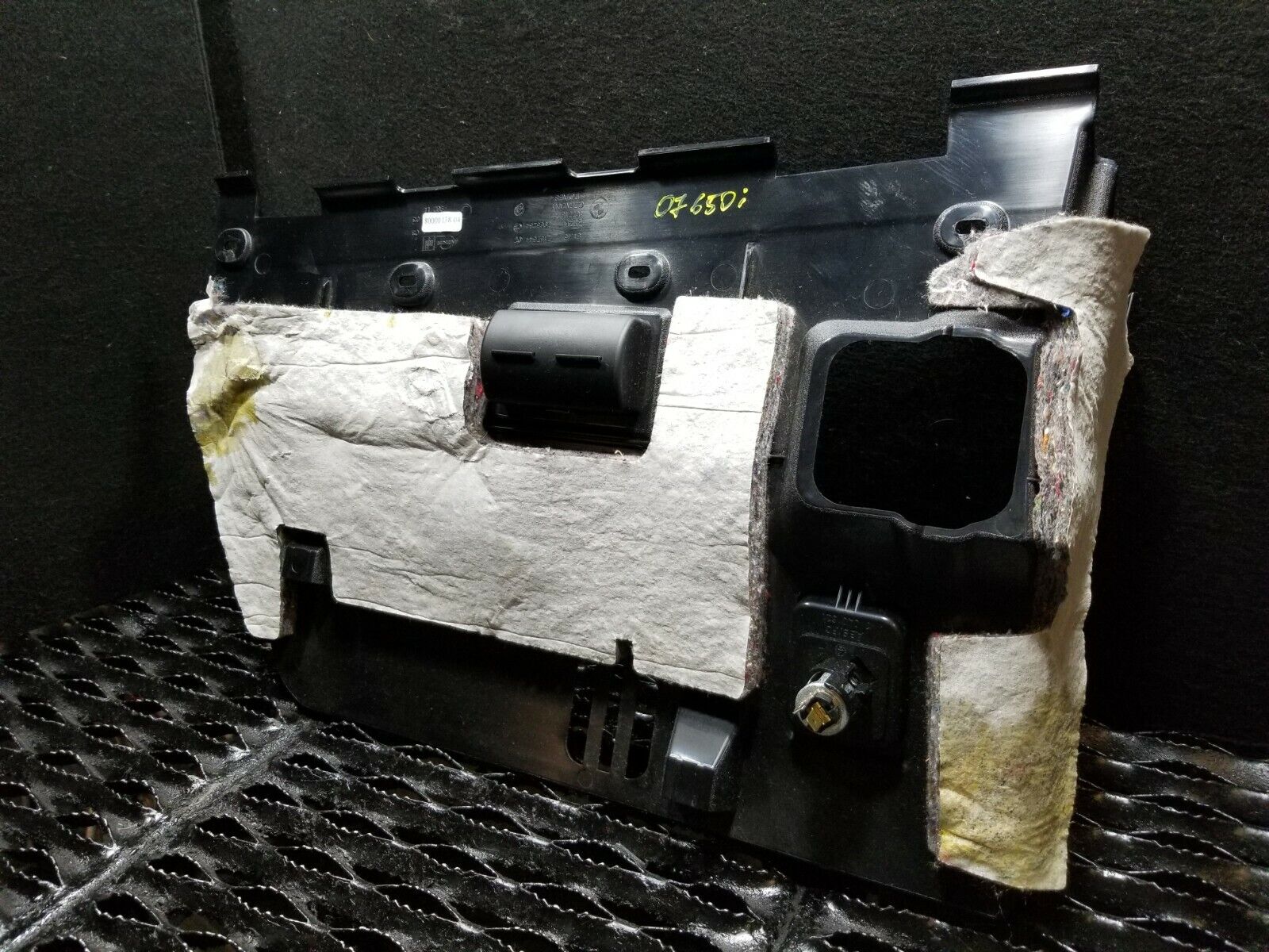 2006-2010 BMW 650i E63 Right Front Under Dash Trim Kick Panel OEM 7157544 - Perfect for Interior Repair & Restoration Projects