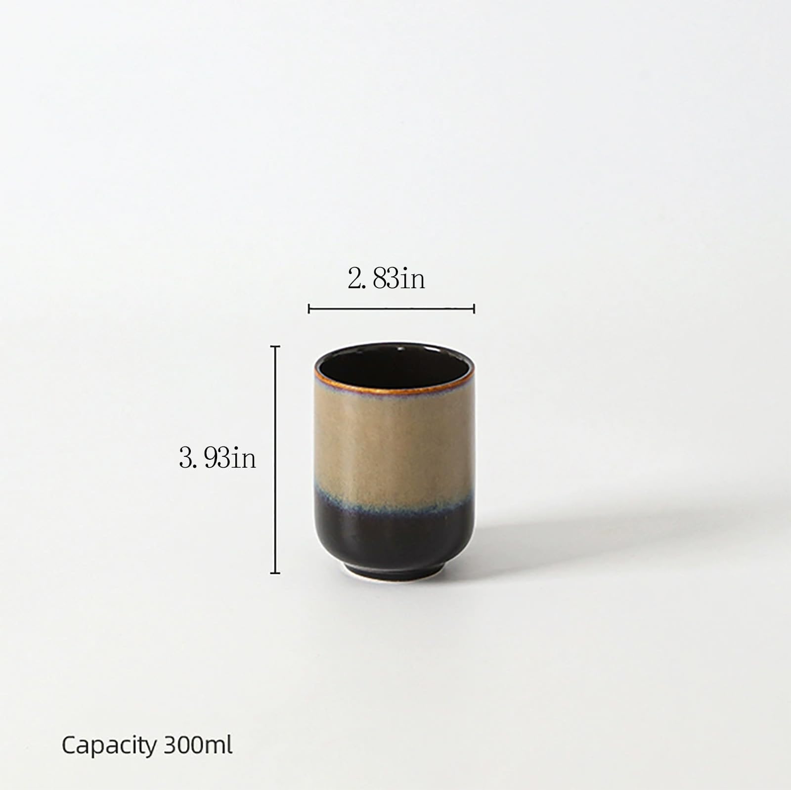 Premium 4-Piece Ceramic Tea Set - Chinese Style Tea Cups & Coffee Mugs in 4 Colors - Perfect for Home, Office & Gifts