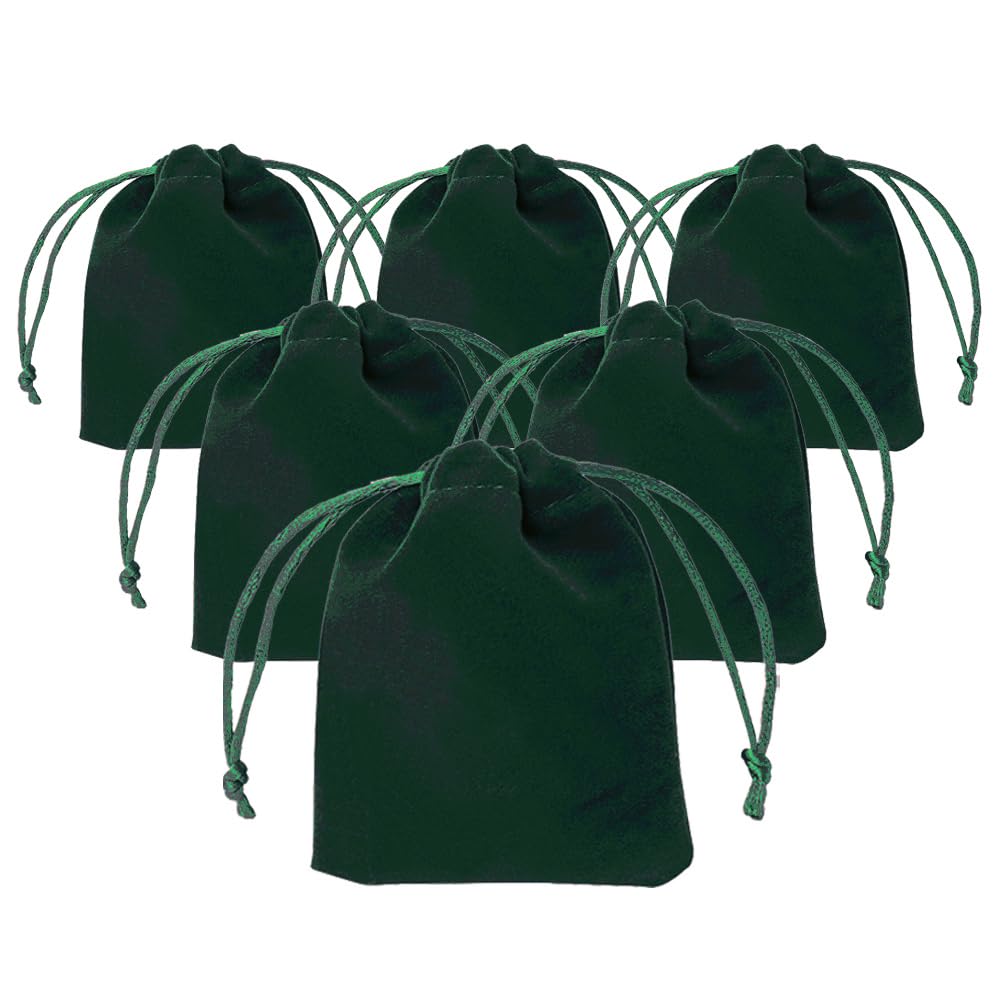 TopTie 50-Pack Velvet Drawstring Gift Bags 2.8x3.6 Inches - Premium Jewelry Pouches for Wedding Favors, Party Favors & Festive Events - Perfect for Jewelry Storage, Bridesmaid Gifts & Holiday Packaging