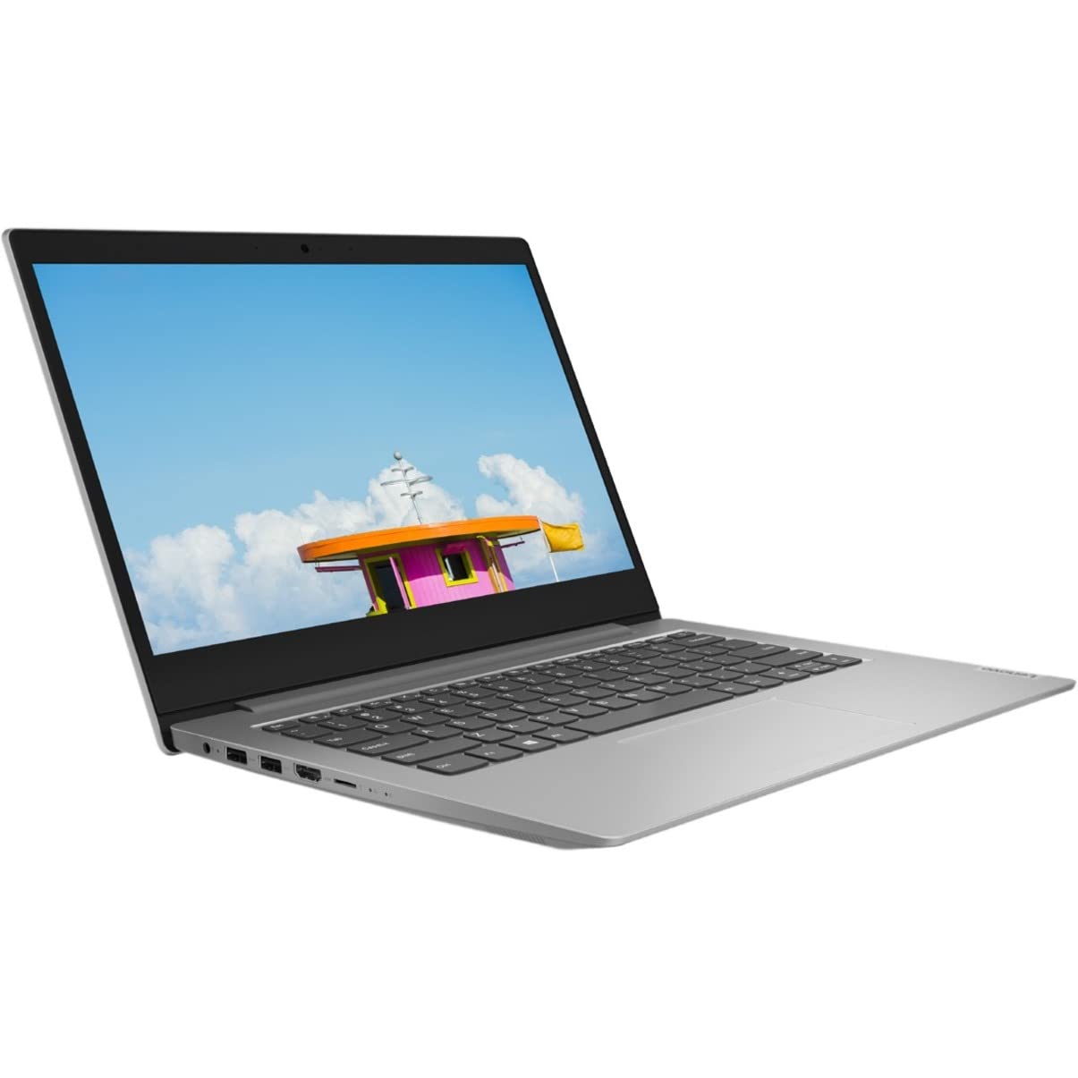 Lenovo IdeaPad 1 14IGL05 14-inch HD Laptop - Intel Pentium Silver N5030 Quad-Core 1.1GHz, 4GB RAM, 128GB SSD - Lightweight Notebook for Work, School & Home Use