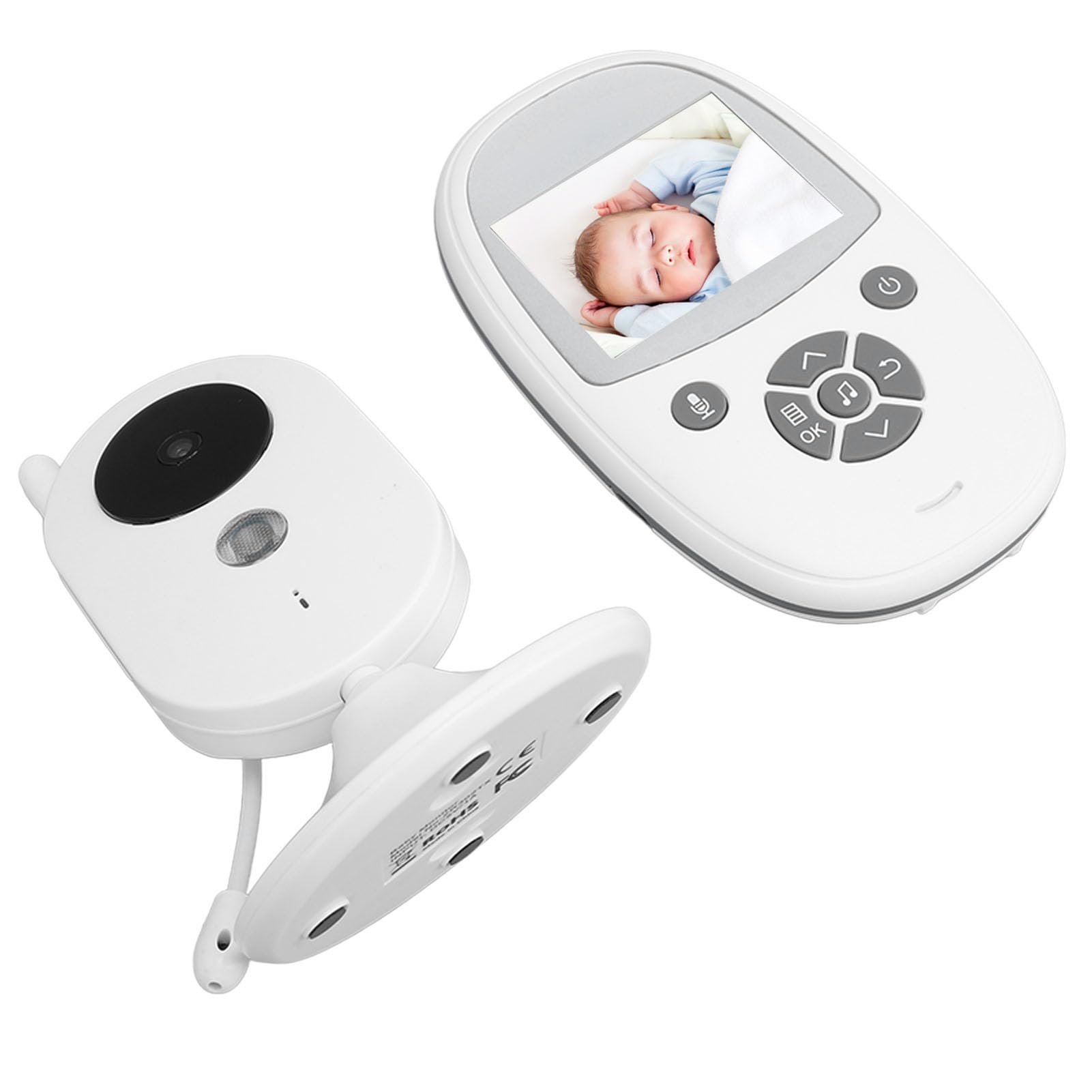 Wireless Baby Monitor with Dual Microphone & Night Vision - 100-240V Pet Camera for Home, Nursery, Office (US Plug) - Ideal for Parents, Pet Owners & Remote Monitoring