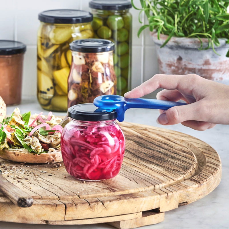 Brix Jarkey - World's Easiest Jar Opener for Seniors & Arthritis - Effortless Kitchen Tool for Tight Lids - Perfect for Home, Restaurant & Camping Use