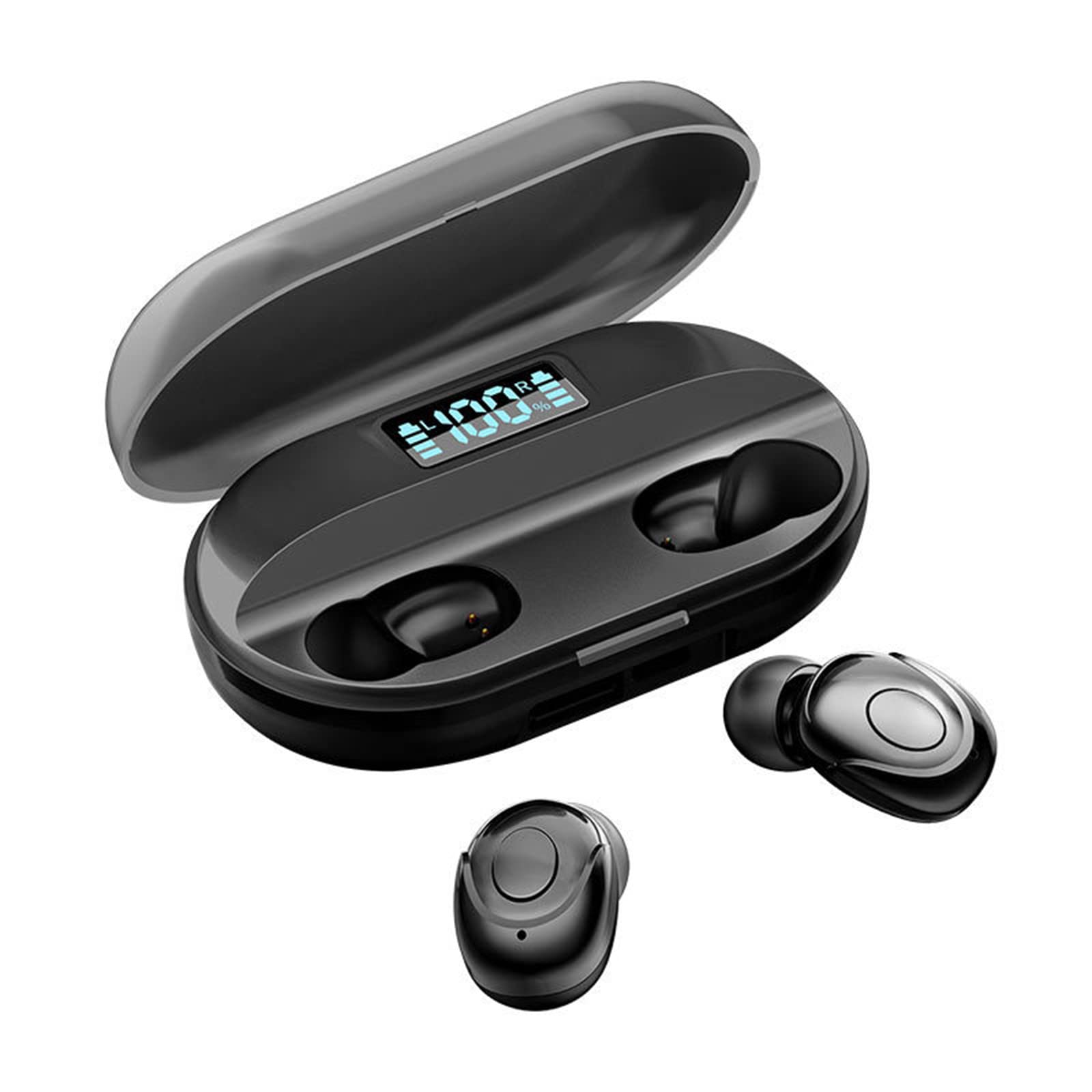 T2 Mini Touch-Control Wireless Bluetooth Earbuds - TWS Stereo In-Ear Headphones with 5H Battery Life & IPX5 Waterproof for Running, Gym, Workout, and Daily Use