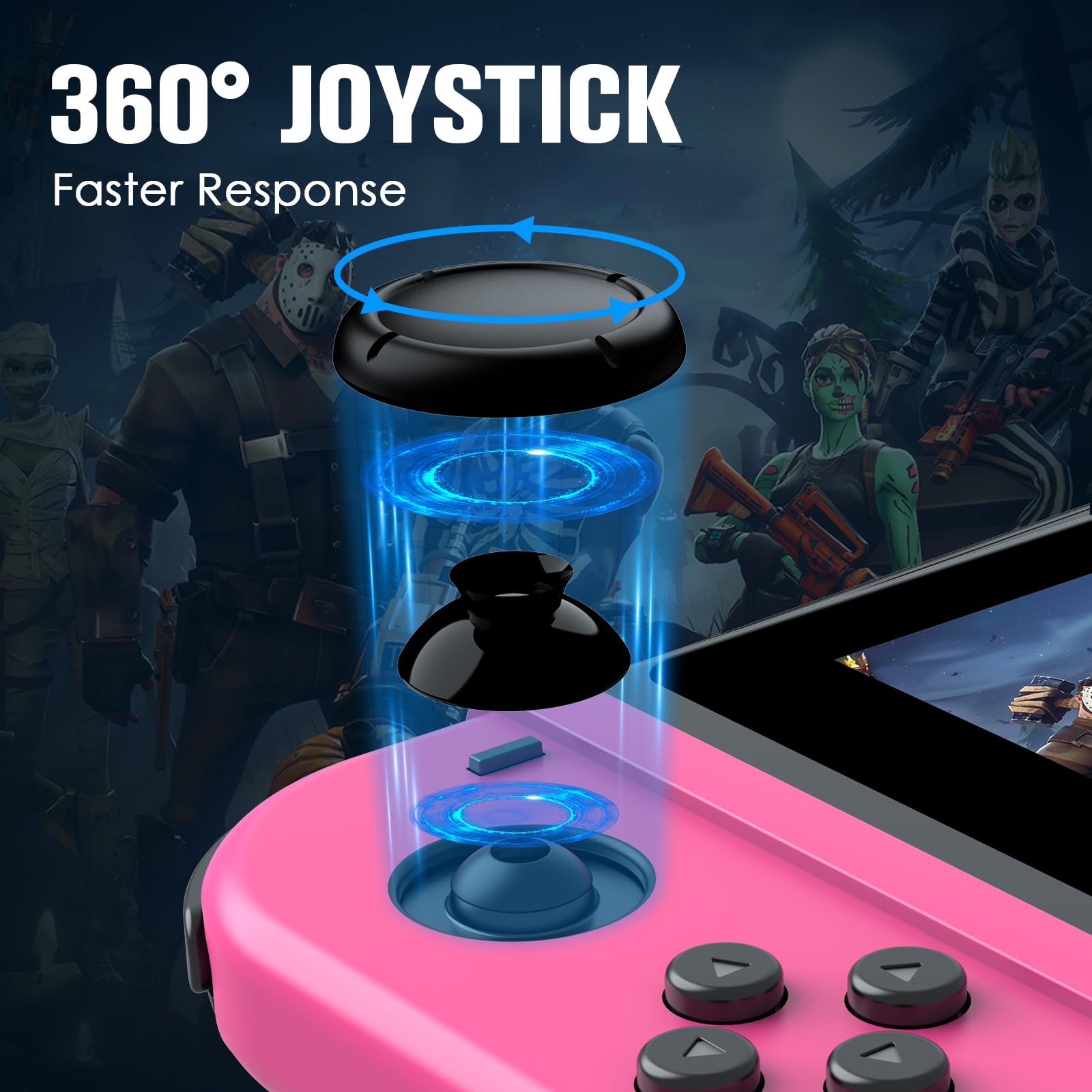 Wireless Switch Controller Replacement for Nintendo Switch, Switch Lite & OLED - Dual Vibration, Motion Control, Screenshot & Wake-up Function | Perfect for Gaming, Multiplayer & Family Entertainment