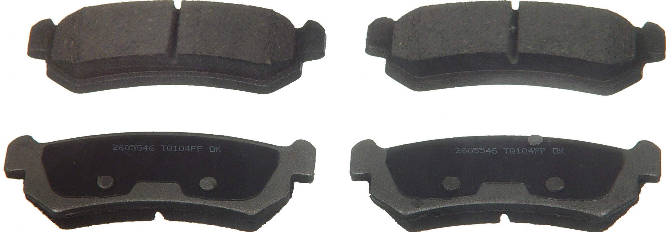 Wagner ThermoQuiet PD1036 Ceramic Disc Brake Pads Set - Front or Rear Brake Pad Replacement for Smooth & Quiet Performance - Perfect for Daily Commuting, Highway Driving & Stop-and-Go Traffic