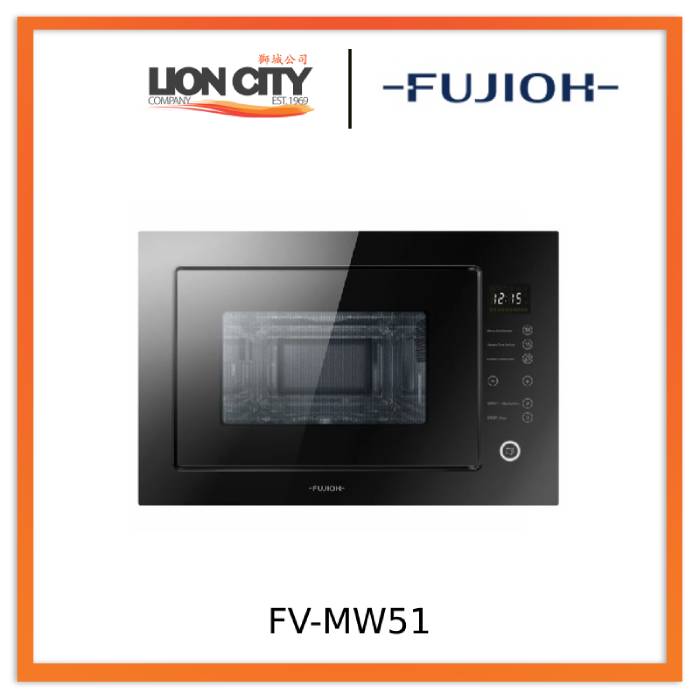 Fujioh FV MW51 Built-in Microwave Oven with Grill Function - Perfect for Small Kitchens, Apartments & Quick Meals