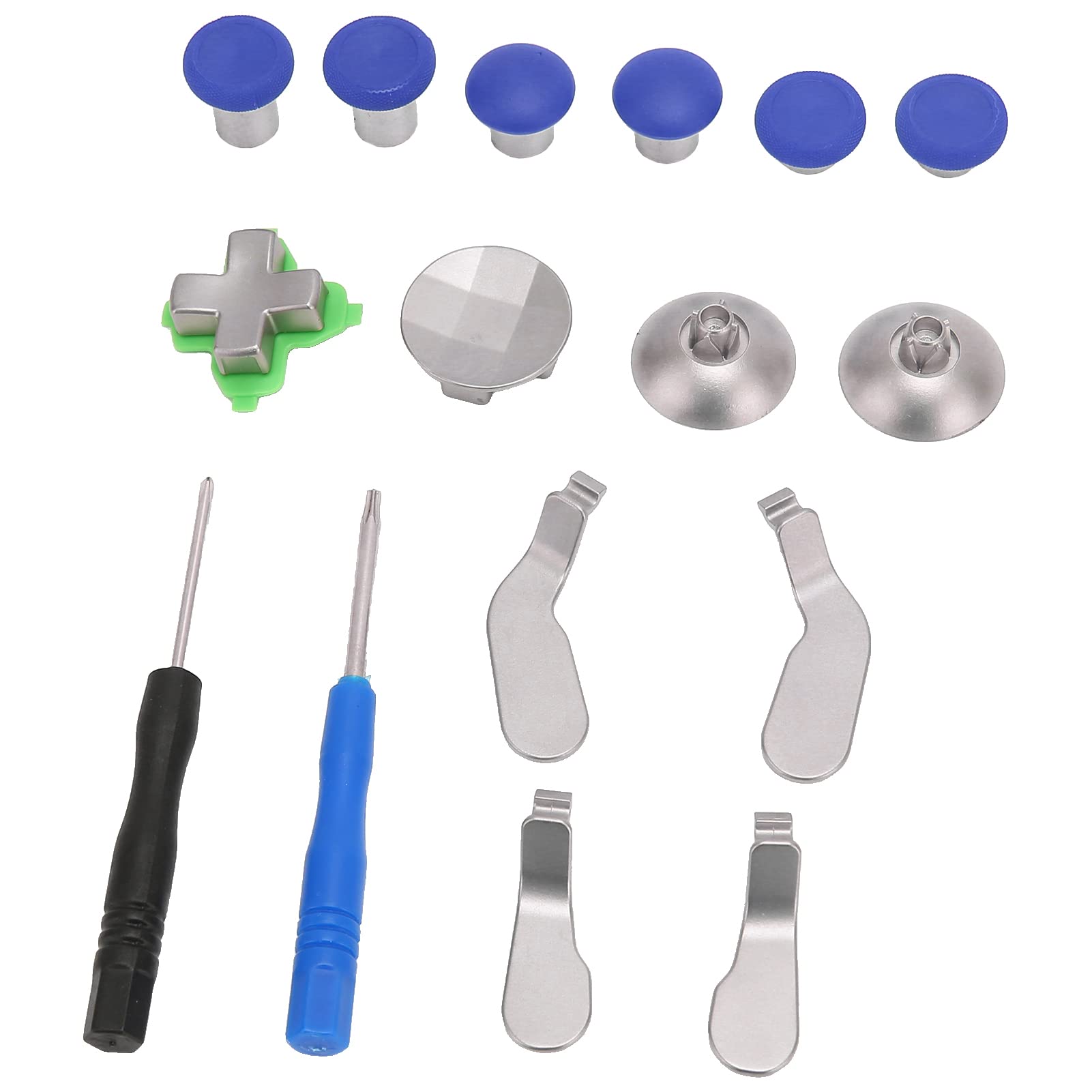 Metal Key Paddle Set for Gaming Controller - Blue | Reduce Fatigue for Long Gaming Sessions