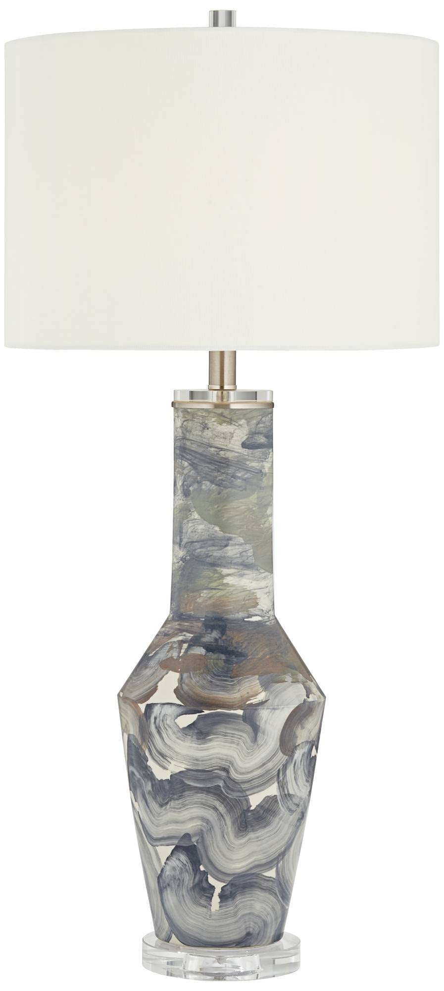 Possini Euro Modern Vase Table Lamp - 33.5