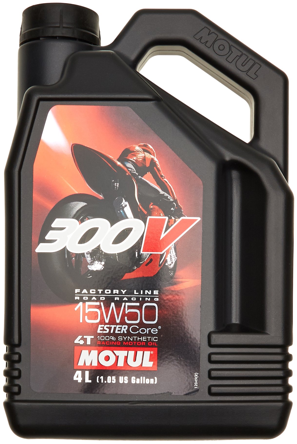 MOTUL 300V 15W50 Synthetic Motor Oil 4L (1 Gallon) - High Performance Engine Oil for Racing, Motorcycles & High-Temperature Use - Ideal for Track Days, Off-Road & Extreme Conditions