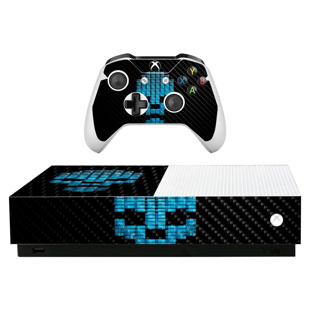 Premium Carbon Fiber Skin for Microsoft Xbox One S All-Digital Edition - Protective Durable Cover with Textured Finish | Easy to Apply & Remove | Made in USA | Perfect for Gaming Setups & Home Entertainment Systems
