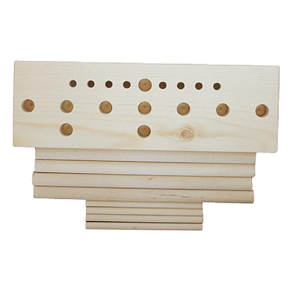 Oshhni Wooden Bow Maker Kit with Board and Stick - DIY Festive Bowknot for Christmas, Wedding, Party Decorations and Gift Wrapping