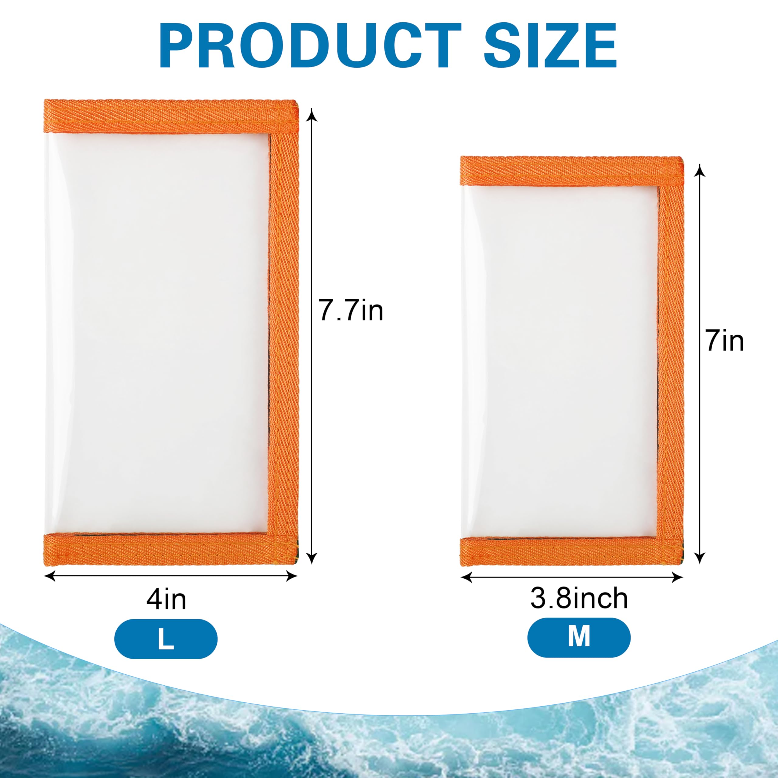 OROOTL 5-Pack Thick Clear PVC Fishing Lure Wraps - Hook Covers for Bait Storage & Rod Protection | Safe for Kids & Pets | Perfect for Freshwater & Saltwater Fishing Trips