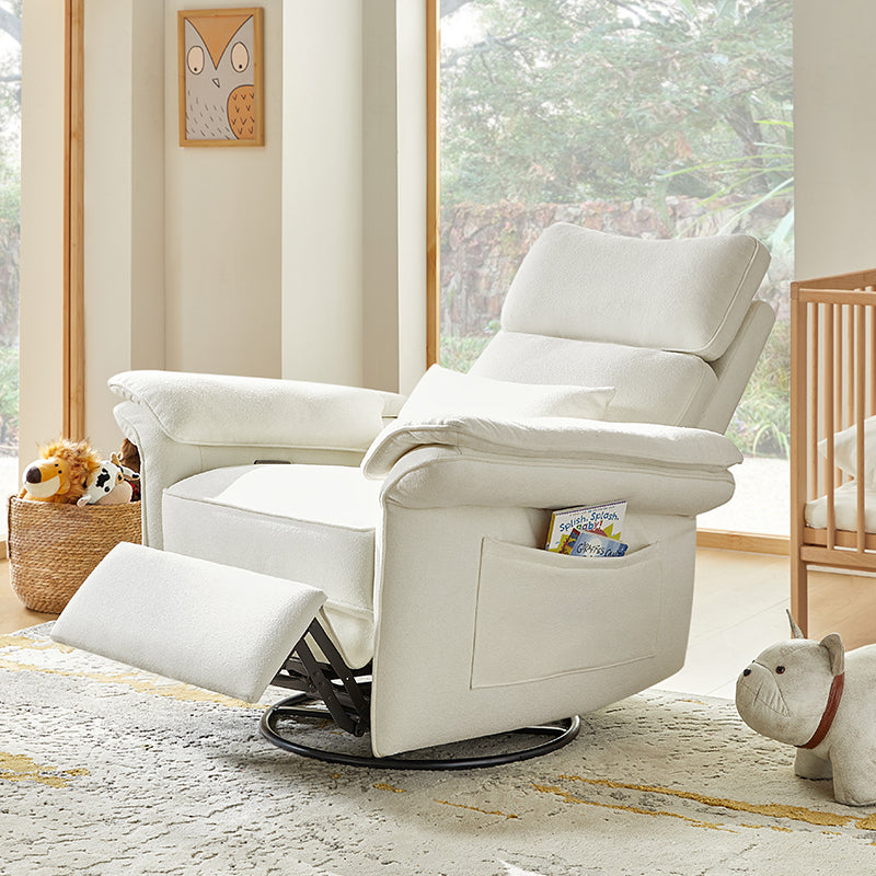 Comfortable Baby Nursery Power Glider Recliner - Perfect for Nursing, Rocking & Bonding with Your Newborn - Ideal for Nurseries, Bedrooms & Living Rooms