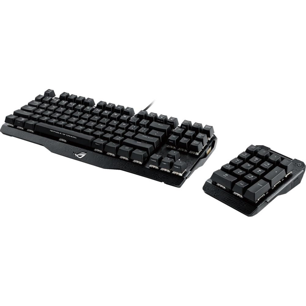 ASUS ROG Claymore Mechanical Gaming Keyboard with Cherry MX Red Switches - Perfect for FPS, MOBA & Esports Gaming