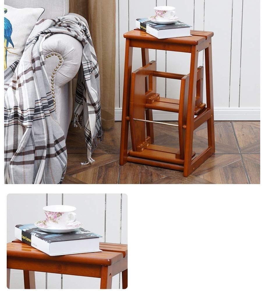 NEVKA Foldable Step Stool for Home, Kitchen, Bathroom - Non-Slip Indoor Step Ladder Stool with Handles, Multi-Functional Retractable Climbing Stool for Adults & Kids - Perfect for Reaching High Shelves, Cleaning, and Organizing