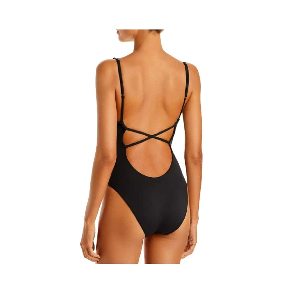 Niya Tie Waist One Piece Swimsuit for Women - Black - Size M | High Waisted Bathing Suit with Adjustable Straps | Perfect for Beach, Pool & Summer Vacations