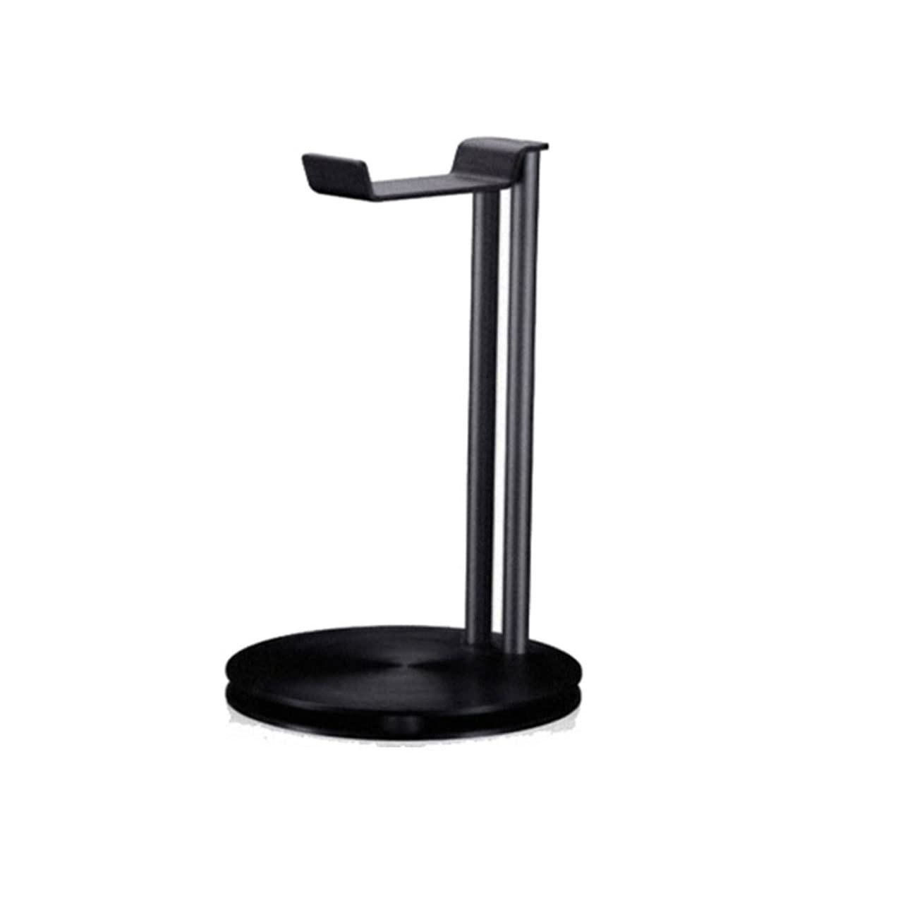 Premium Blacklight Headphone Stand - Aluminum Gaming Headset Holder with Sturdy Support Bar - Universal Earphone Stand for All Headphones (Black) - Perfect for Gaming Setups, Home Offices & Streaming Studios