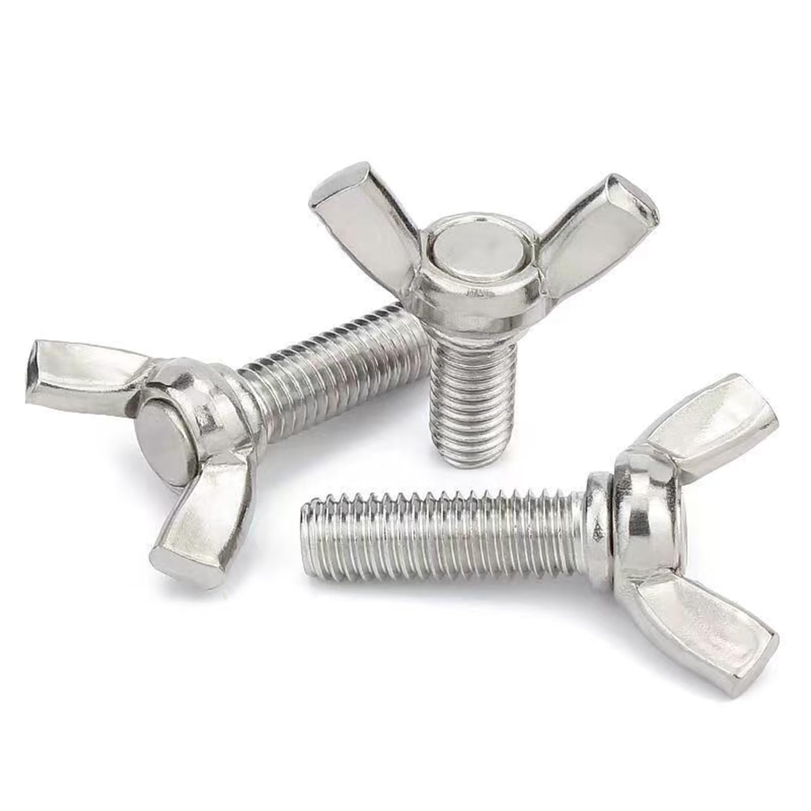 304 Stainless Steel Wing Screws M3-0.5x16mm - 15 Pcs for Electronics Assembly