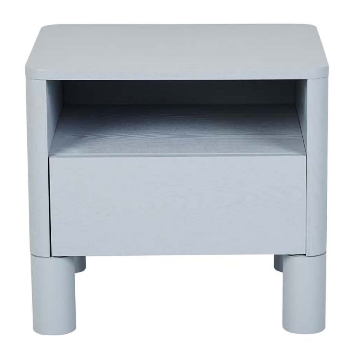 Modern Open Bedside Table - Minimalist Nightstand with Storage Shelf for Bedroom, Living Room & Office - Perfect for Small Spaces, Books, Alarm Clock & Decor
