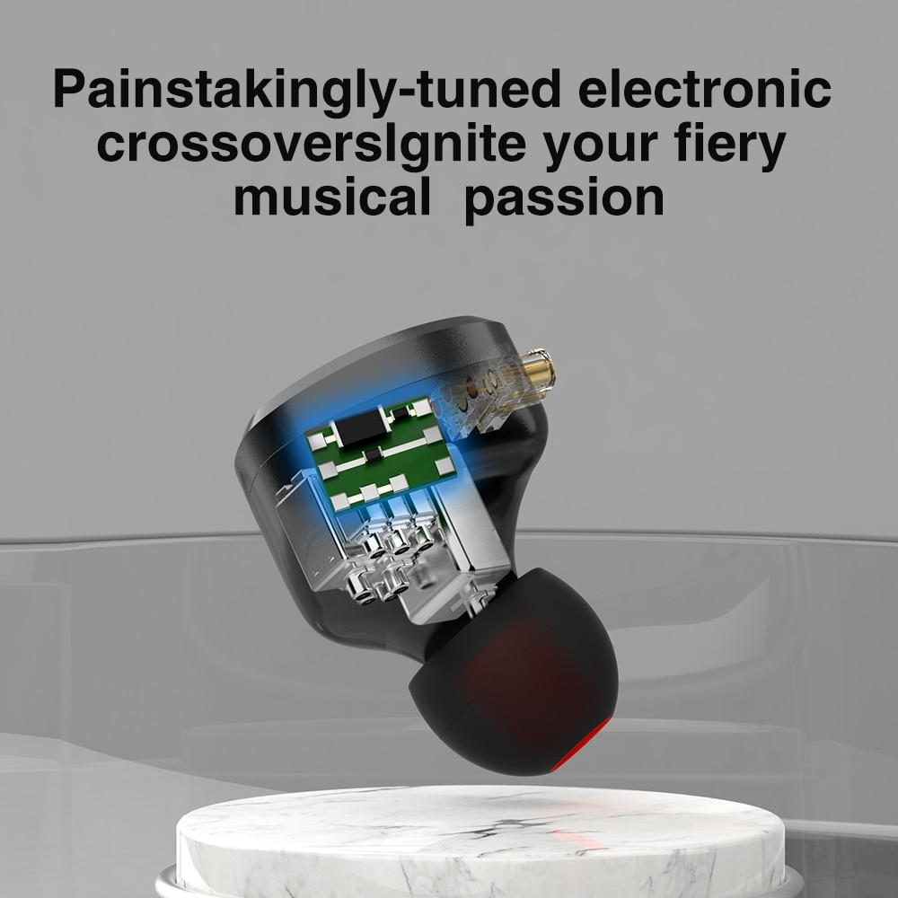TRN BA8 16BA Driver HiFi In-Ear Earphones with Detachable Cable - Perfect for Audiophiles, Music Lovers & Gaming Enthusiasts