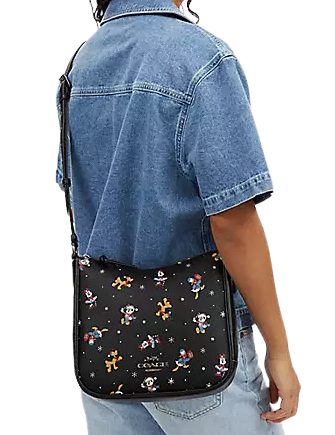 Coach Disney X Coach Ellie File Bag with Holiday Print - Stylish Crossbody Bag for Women, Perfect for Travel, Work & Everyday Use