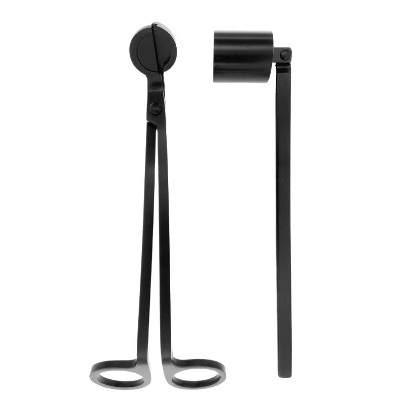 Kabbalah Centre Candle Wick Trimmer & Snuffer Set - Premium Brass Candle Accessories for Men & Women (Black) - Perfect for Shabbat, Meditation & Home Decor