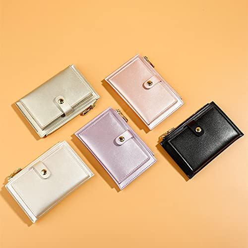 Genuine Leather Women's Wallet with Zipper - Compact Coin Purse & Multi-Card Holder - Stylish Money Clip for Ladies (Color C) | Perfect for Everyday Use, Travel & Gift Giving