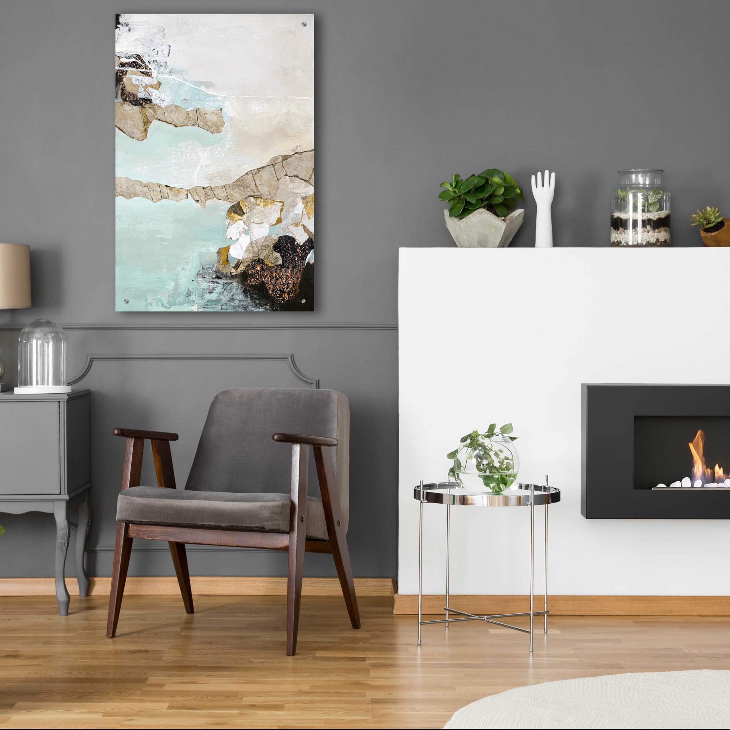 Epic Art 'Art Piece 1' by Design Fabrikken - Premium Acrylic Glass Wall Art 24x36 Inches - Modern Home & Office Decor for Living Room, Bedroom, or Workspace