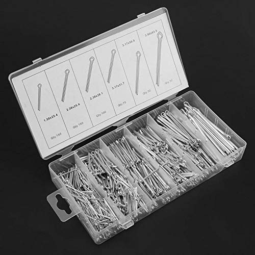 Ochoos 555-Piece Split Cotter Pins Kit - Mechanical Hitch Hair Tractor Fastener Clips Assortment with Storage Case | Ideal for Automotive, Machinery, and DIY Projects