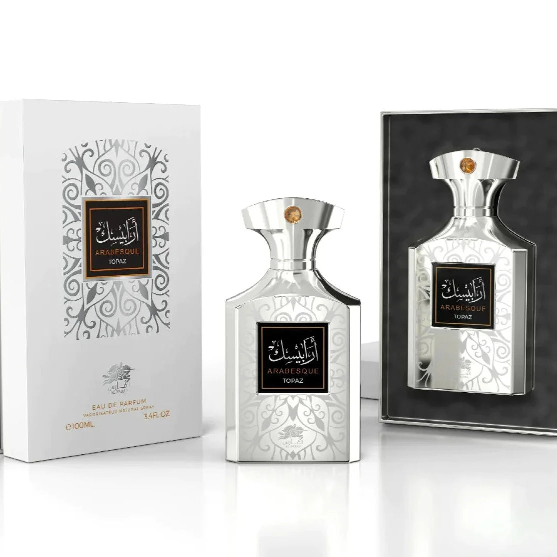 Arabesque Topaz 3.4 oz Eau de Parfum for Men & Women - Unisex Fragrance for Everyday Wear & Special Occasions