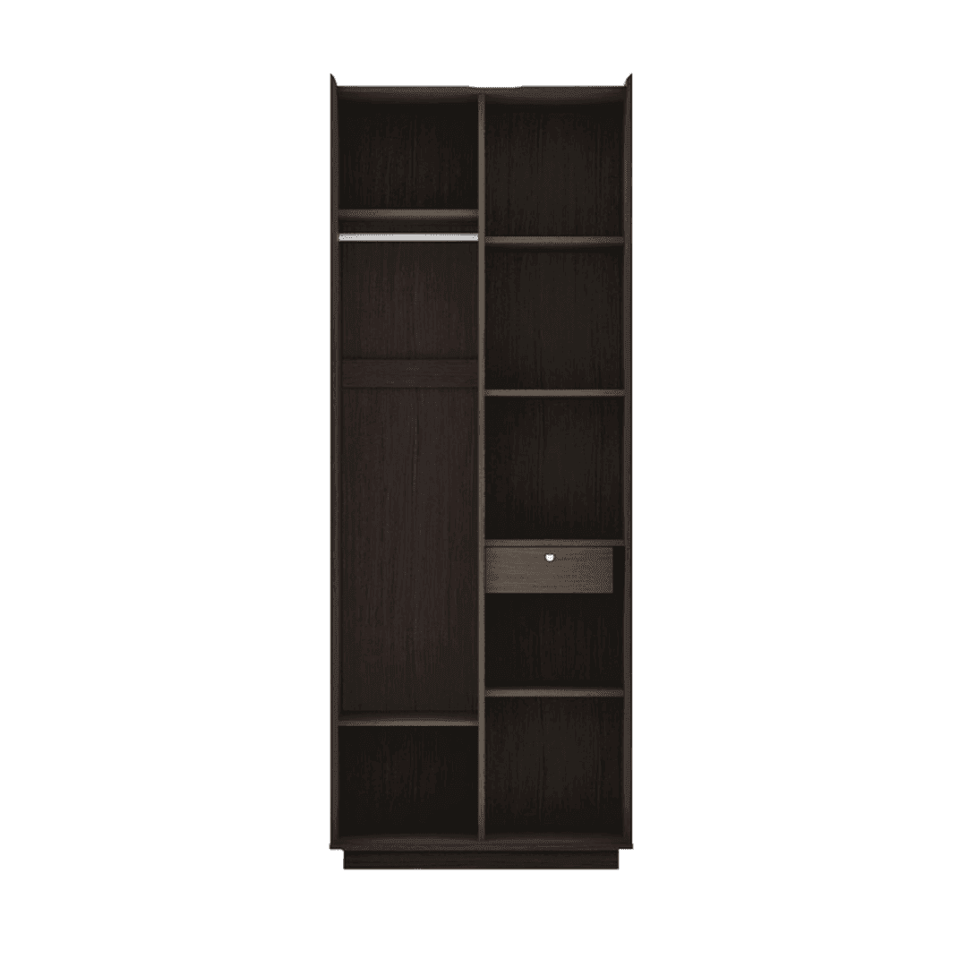 Garnette 2 Door Wardrobe Closet - Modern Wooden Storage Cabinet for Bedroom, Living Room & Office - Perfect for Organizing Clothes, Shoes & Accessories