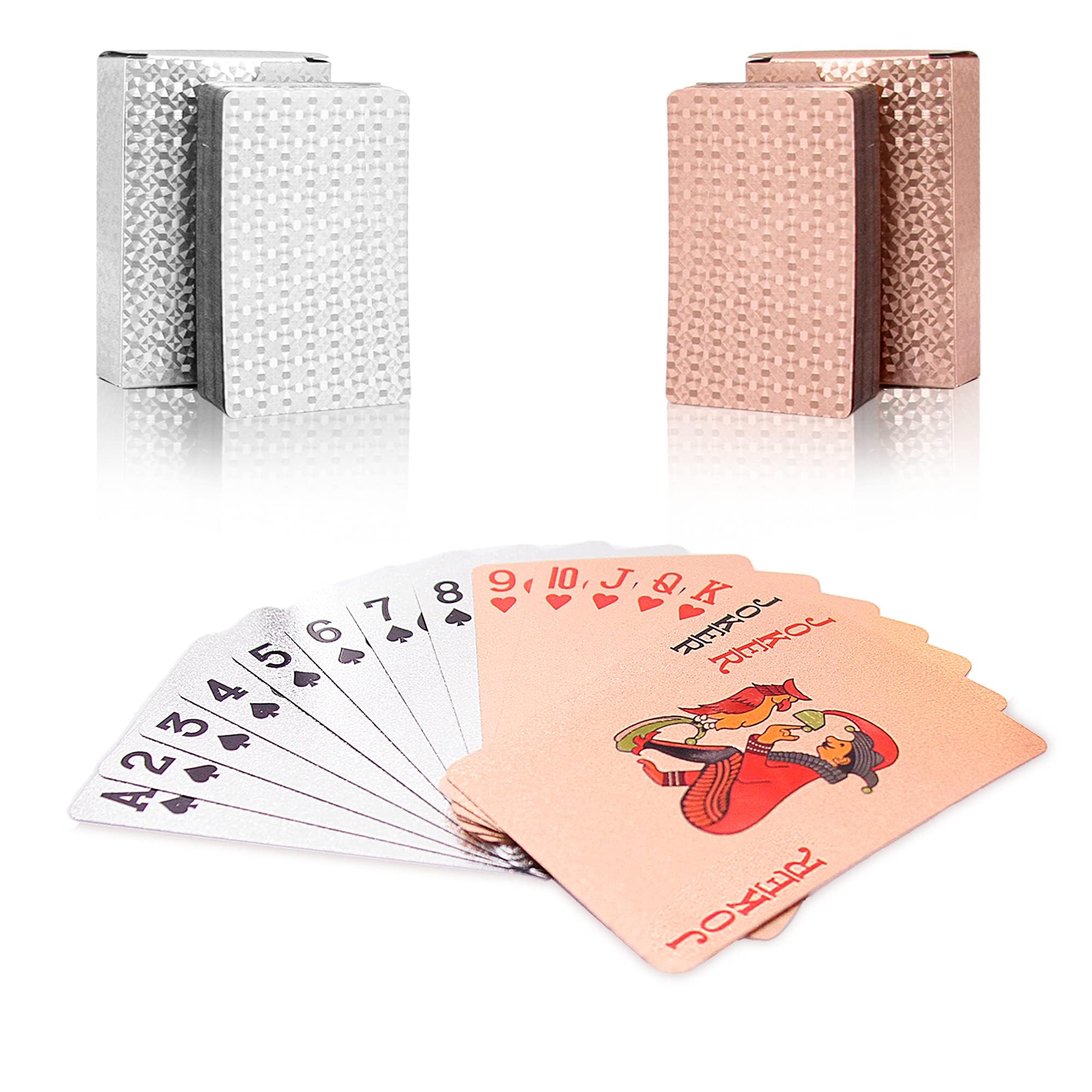 Premium Standard Playing Cards - 2 Pack Poker Deck for Family Games, Poker Nights, Parties & Gatherings | Durable & Smooth Finish for Casino, Magic Tricks & Card Games