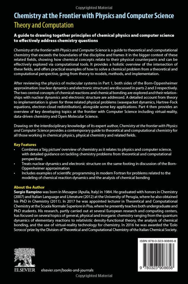 Chemistry at the Frontier with Physics and Computer Science: Theory and Computation - Interdisciplinary Research for Scientific Breakthroughs in Quantum Computing and Molecular Modeling