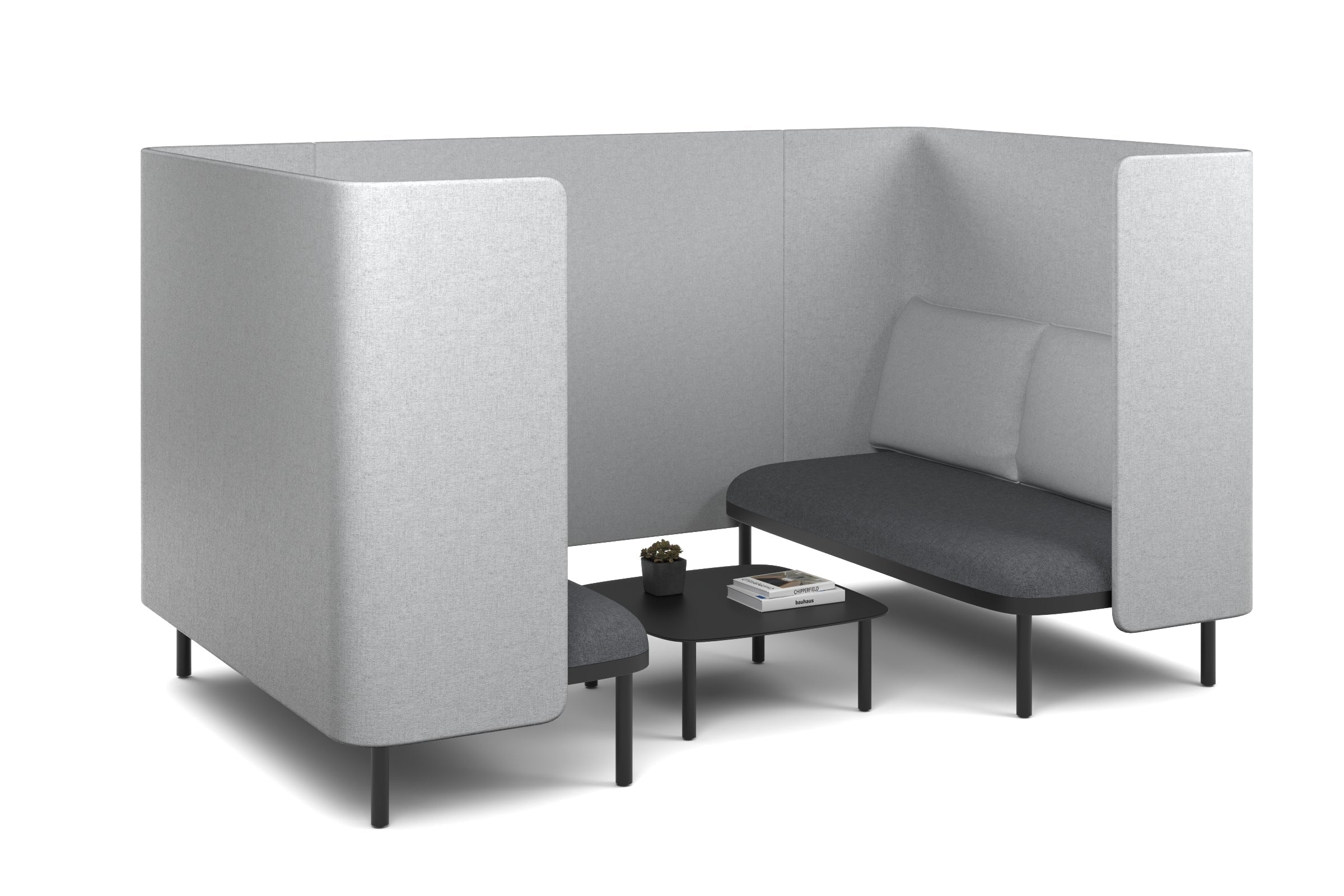 Comfortable Two-Person Privacy Pod Booth for Office, Home & Libraries - Soundproof & Cozy Seating Solution