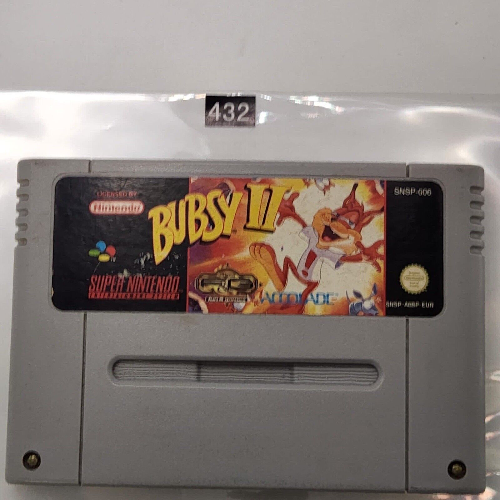 Bubsy 2 II Super Nintendo SNES Game Cartridge - Classic Retro Video Game for Nintendo SNES Console - PAL Version - Perfect for Collectors and Retro Gaming Enthusiasts