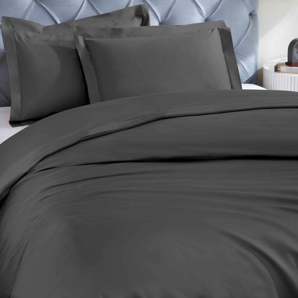 Luxury 1200 Thread Count Egyptian Cotton Duvet Cover Set - King Size, Soft Breathable Bedding for Hotel & Home Use