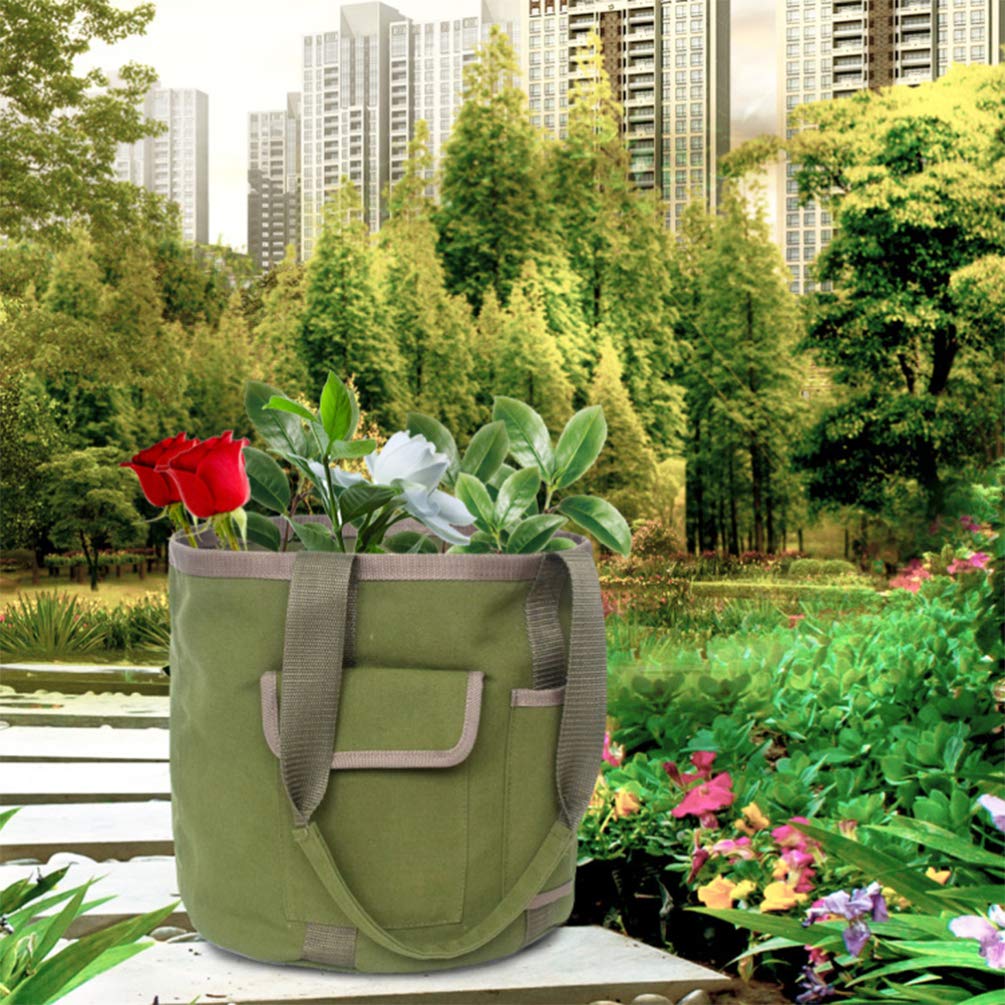 DOITOOL Gardening Tool Bag - Heavy Duty Garden Tool Organizer with Pockets, Portable Tote for Planting, Shovels & Supplies - Perfect for Outdoor Gardening, Landscaping & Yard Work