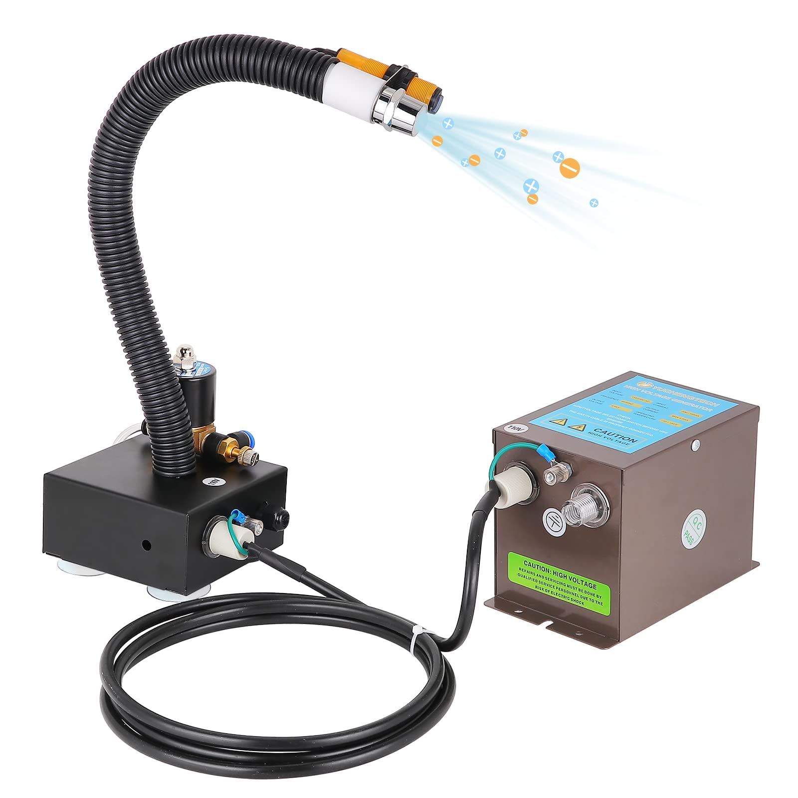 YUCHENGTECH Ionizing Air Gun - Anti Static Air Blower with High Voltage Generator (220V) for Electronics, PCB Cleaning & Static Elimination in Workshops