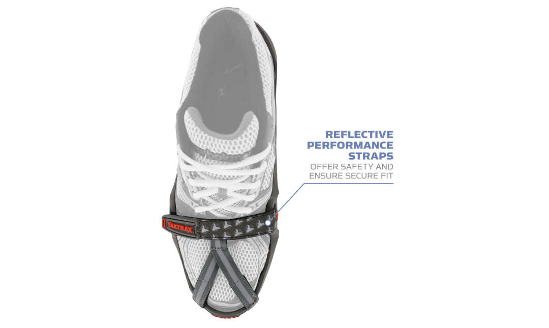 Yaktrax Run Traction Cleats for Running & Walking on Ice & Snow - Non-Slip Ice Grippers for Shoes - Winter Outdoor Sports & Hiking Gear