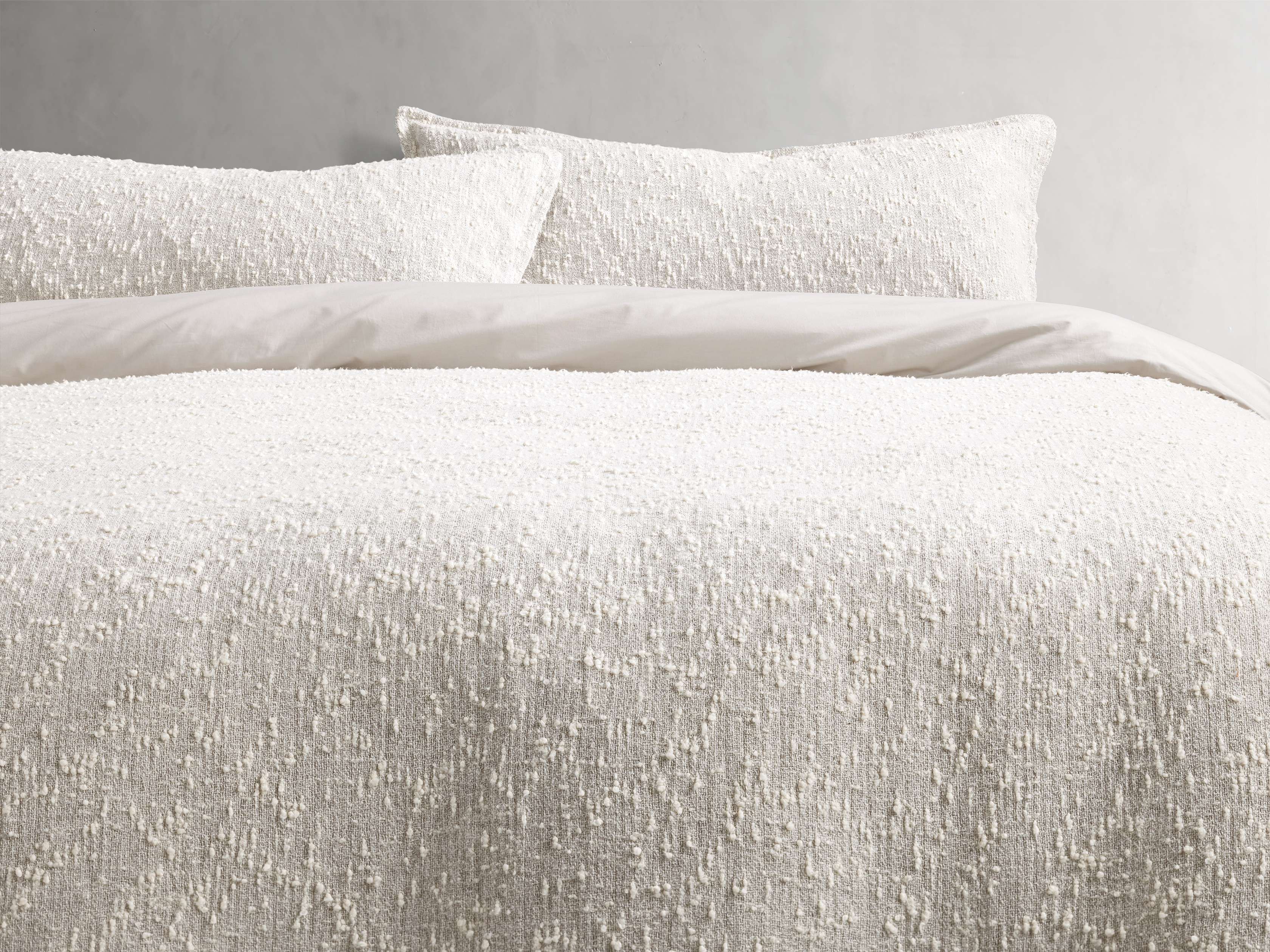 Boucle Sham Pillow Cover - Soft Textured Decorative Pillowcase for Sofa, Bed & Couch - Elegant Home Decor Accent for Living Room & Bedroom