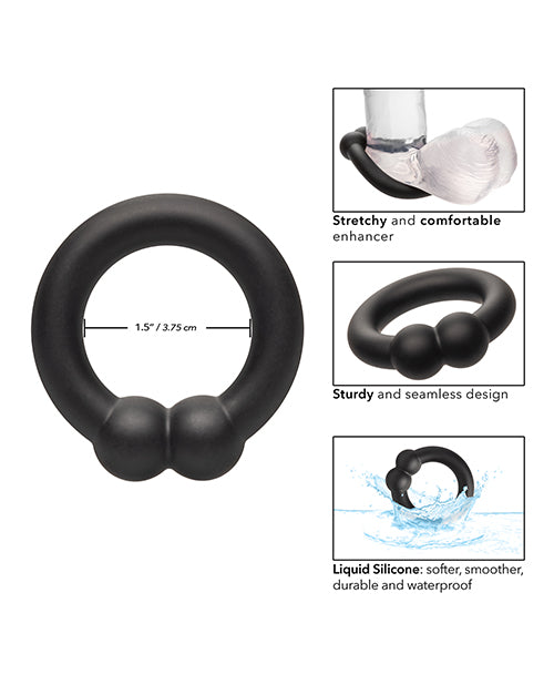 Alpha Liquid Silicone Muscle Ring - Black | Flexible Workout & Gym Accessory for Men | Perfect for Weightlifting, CrossFit & Fitness Training