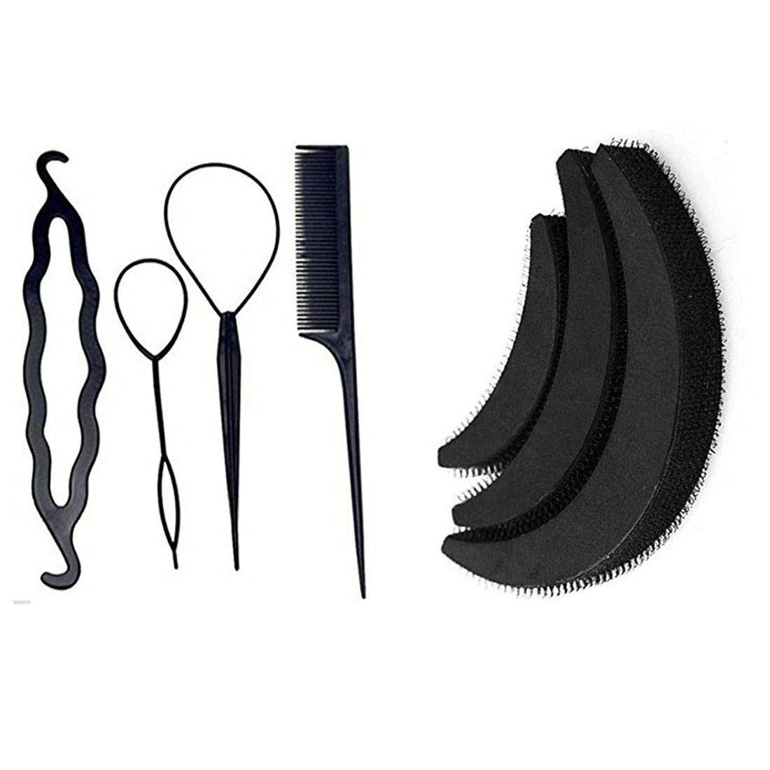 GuruEmbellish 7-Piece Hair Accessories Set for Women & Girls - Festive Hair Styling Clips, Barrettes & Bands for Parties, Weddings & Daily Use