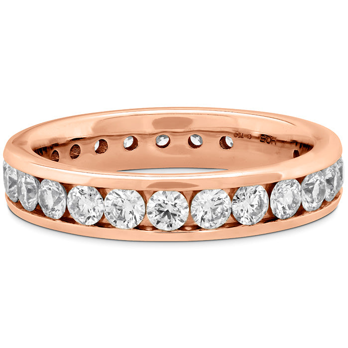 Hearts On Fire Channel Eternity Diamond Ring - 14K White Gold Wedding Band for Women, Perfect for Anniversaries, Engagements & Special Occasions