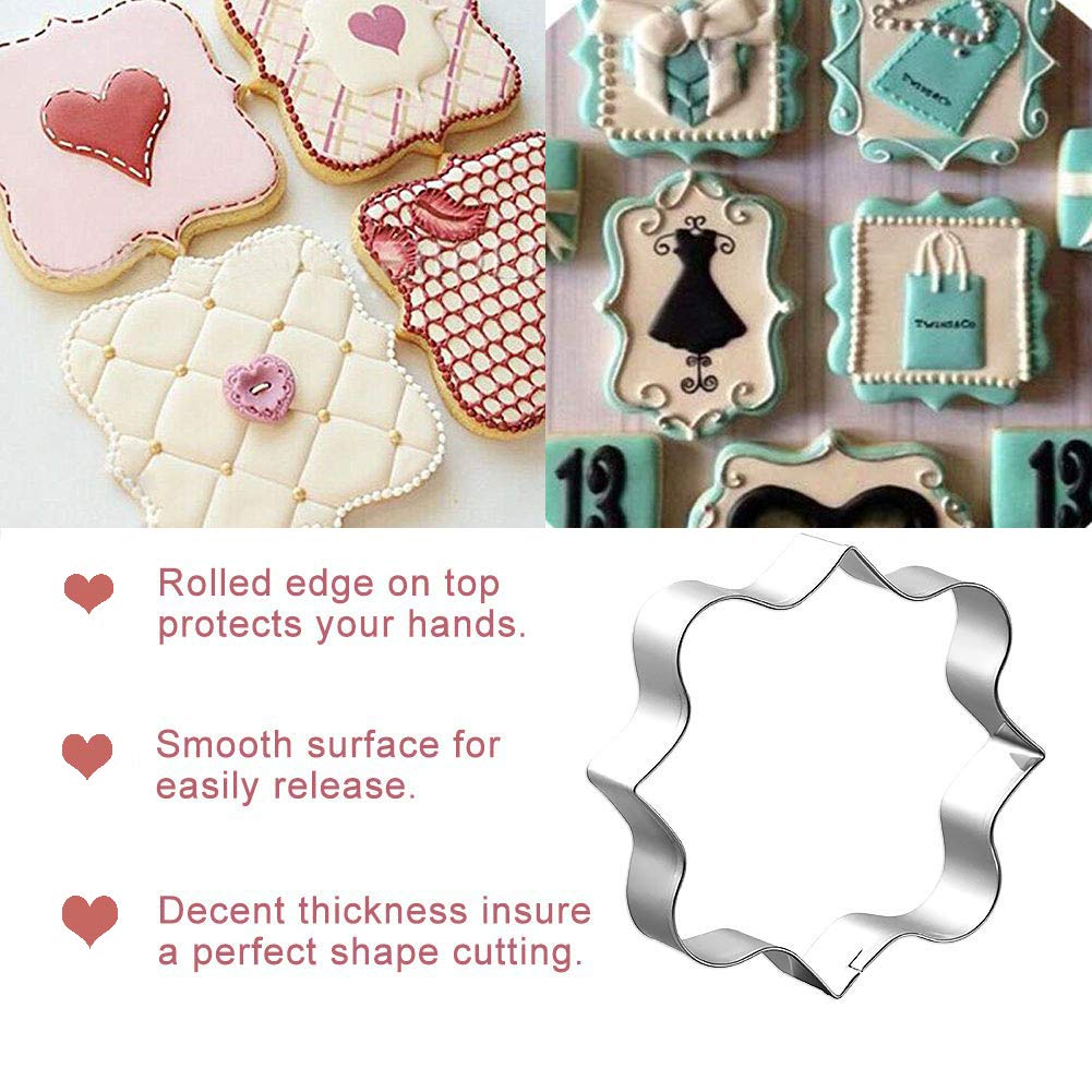 5-Piece Stainless Steel House Cookie Cutters Set - Durable Baking Tools for Gingerbread, Biscuits, Cakes & Chocolate Decor | Perfect for Holiday Baking, Birthday Parties & DIY Dessert Making