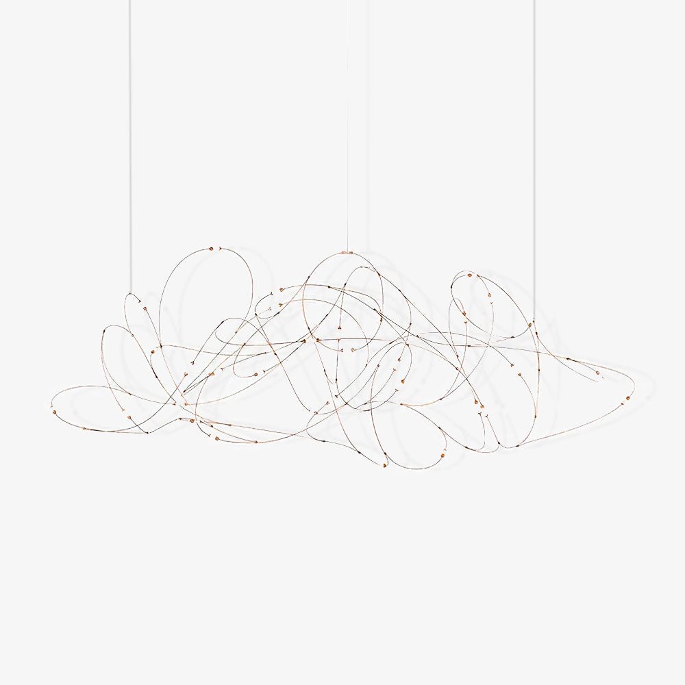 Modern Flock Pendant Light - Elegant Ceiling Hanging Lamp for Dining Room, Kitchen Island & Bedroom Decor - Adjustable Height LED Chandelier Lighting Fixture
